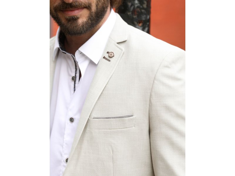 Veste blazer stretch beige