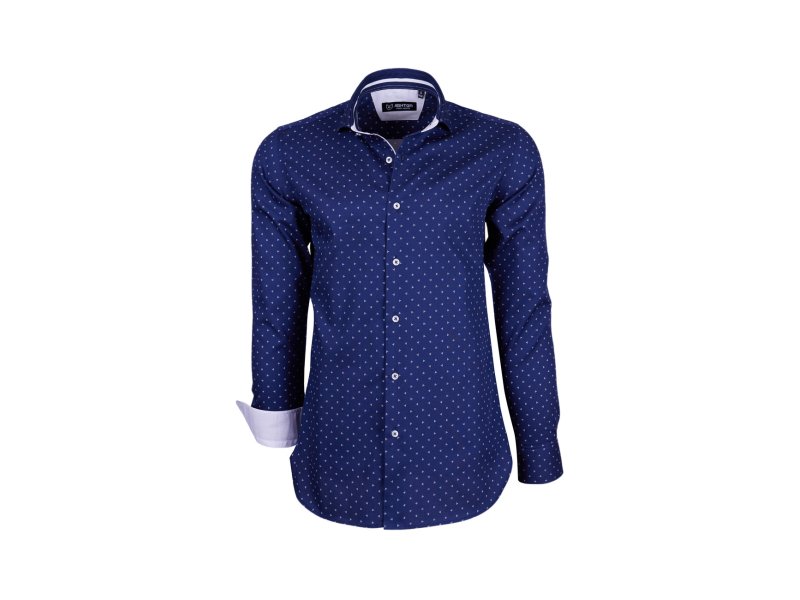 Chemise marine imprimée