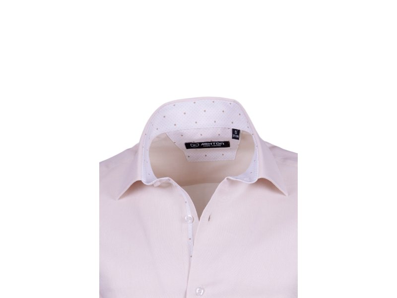 Chemise beige intérieur à pois