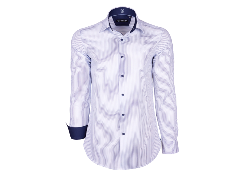 Chemise rayée intérieur bleu