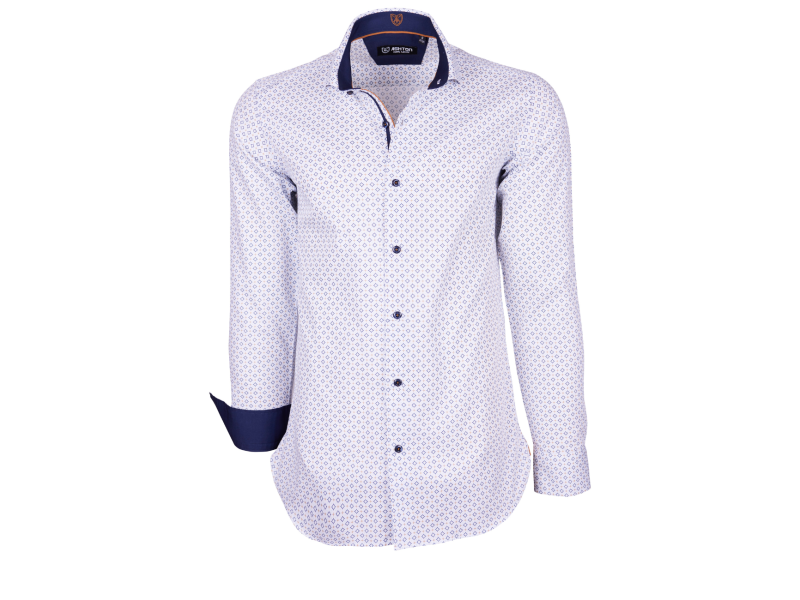 Chemise imprimée intérieur bleu marine