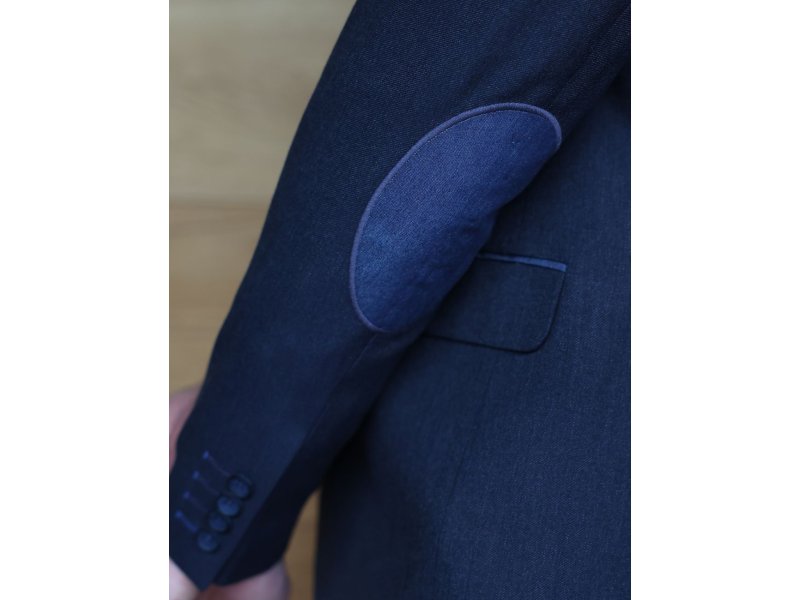 Blazer bleu marine coudière bleu